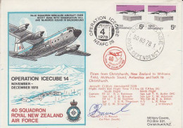 Ross Dependency 1978 Operation Icecube 14 Signature  Ca Scott Base 30 NOV 1978 (RT167) - Covers & Documents