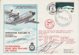 Ross Dependency 1978 Operation Icecube 14 Signature  Ca Scott Base 30 NOV 1978 (RT168) - Brieven En Documenten