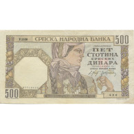 Billet, Serbie, 500 Dinara, 1941, 1941-11-01, KM:27A, TTB - Serbia