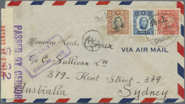 China: 1941. Air Mail Envelope Addressed To Australia Bearing SG 494a, 30c Scarl - Covers & Documents