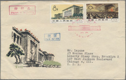 China (PRC): 1960, Complete Sets Of S37, C77 And S41 On Three FDCs Addressed To - Brieven En Documenten