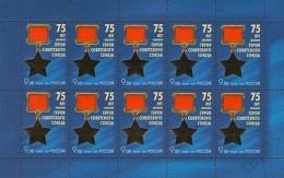 2009 1601 Russia The 75th Anniversary Of The Award Of The Hero Of Soviet Union MNH - Neufs