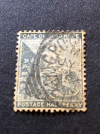 CAPE OF GOOD HOPE  SG 48  ½d Black And SG 52 6d Purple  FU - Cape Of Good Hope (1853-1904)