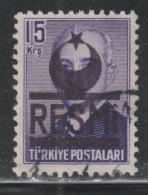 TURQUIE 979  // YVERT 21 // 1952 - Timbres De Service