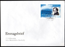 DDR, FDC Block "175. Geburtstag Von Felix Mendelssohn Bartholdy" - Altri & Non Classificati