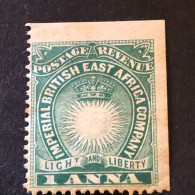 BRITISH EAST AFRICA   SG 5  1 Anna Blue Green  MH* - Africa Orientale Britannica