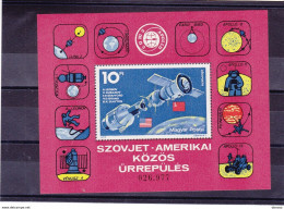 HONGRIE 1975 ESPACE APOLLO SOYOUZ Yvert BF 117, Michel Block 111 NEUF** MNH Cote Yv 8 Euros - Hojas Bloque