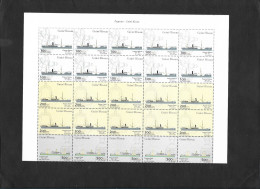 Guinée Bissau Paquebot Bateaux Bateau Feuille Cpl 2001 ** Guinea Bissau Paquebot Ships Complete Sheet 2001 ** - Guinée-Bissau