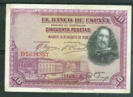 Billet De 50 Pesetas , Qualité  6/ 10 - Ai6801 - 50 Pesetas