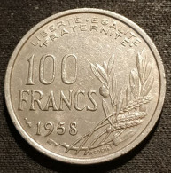 Pas Courant - FRANCE - 100 FRANCS 1958 - Cochet - Gad 897 - KM 919 - 100 Francs
