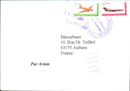 COSTA RICA AFFRANCHISSEMENT COMPOSE SUR LETTRE POUR LA FRANCE 1996 - Covers & Documents