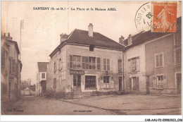 CAR-AAUP2-94-0090 - FRANCE - SANTENY - La Place Et La Maison ABEL - Santeny
