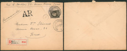 Petit Montenez - N°214 Sur Lettre En Recommandé De Bruxelles (1925) + Griffe AR > Forest. - 1921-1925 Small Montenez