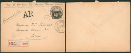 Petit Montenez - N°214 Sur Lettre En Recommandé De Bruxelles (1925) + Griffe AR > Forest. - 1921-1925 Petit Montenez