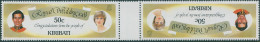 Kiribati 1981 SG152 50c Charles And Diana Pair Inverted FU - Kiribati (1979-...)