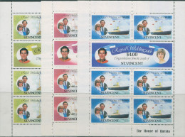 St Vincent 1981 SG668-673 Royal Wedding Sheets Set MNH - St.Vincent (1979-...)