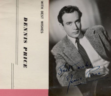 Dennis Price Actor Printed Signed Photo & Compliments Slip - Acteurs & Comédiens