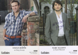 Stefan Booth Marc Elliott 2x Eastenders Hand Signed Cast Card S Please Read - Acteurs & Comédiens