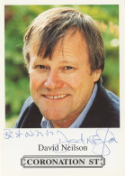 David Neilson Undedicated Hand Signed Coronation Street Cast Card Photo - Acteurs & Toneelspelers