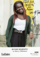 Bunmi Mojekwu Eastenders Hand Signed Cast Card & Super Actor Message - Acteurs & Toneelspelers