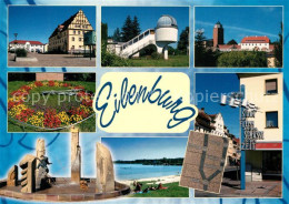 73266532 Eilenburg Markt Rathaus Sternwarte Juri Gagarin Burg Blumenuhr Heinzelm - Eilenburg