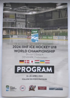 Official Programme IIHF 2024 Ice Hockey World Championship U18 Div. I-A Denmark - Libri