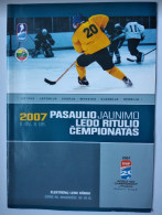 Official Programme 2007 Ice Hockey World Championship U20 Div.II-B Lithuania - Books