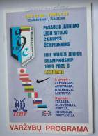 Official Programme 1999 IIHF Ice Hockey World Championship U20 POOL С Lithuania - Books