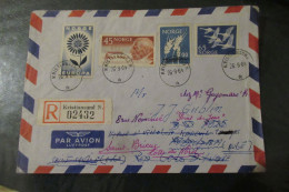 NORVEGE Lettre Recommandée DU 26 09 1964 De KRISTIANSUND Pour  ST  BRIEUC - Briefe U. Dokumente