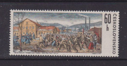 CZECHOSLOVAKIA  - 1971 Krompachy Revolt 60h Never Hinged Mint - Unused Stamps