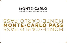 PRINCIPATO DI MONACO  KEY HOTEL    Monte-Carlo Pass - Cartes D'hotel