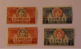 ITALIA, ITALIAN COLONIES ERITREA, 1924-26 ESPRESSI, MLH - Eritrea