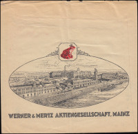 AFS Erdalfabrik Werner & Mertz MAINZ 27.12.1927 Auf Fensterbrief - Tessili