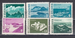 Bulgaria 1962/63 - Landscapes, Mi-Nr. 1314/18+1385, Yv 12147/51A, MNH** - Ungebraucht