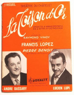 Partition Songbook Sheet Music ANDRE DASSARY - La Toison D'Or * 50's Lopez Vincy - Chansonniers
