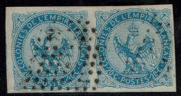 #lot 22#  Colonies Générales émissions   Aigle N° YT4  Paire    Oblitérée        INDE Losange 8x8 - Sonstige & Ohne Zuordnung