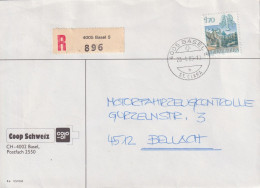 R Brief  "Coop Schweiz, Basel" - Bellach         1989 - Brieven En Documenten
