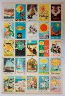 Portugal Feuille Complete Grandes Vignettes Touristiques C. 1950 Tourism Oversized Cinderellas Complete Sheet - Emissioni Locali