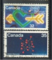 CANADA - 1980/84, INTERNATIONAL YOUTH YEAR & URANIUM RESOURCES STAMPS SET OF 2, USED. - Usados