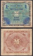 ALLIIERTE MILITÄRBEHÖRDE 1 Mark 1944 Pick 192 - Ro 201a F (4)     (28239 - Autres & Non Classés