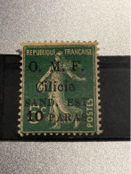 Colonie Francaise  Cilicie Surcharge O.M.F.- SAND. EST - Type Semeuse . 10paras/5c. Vert   Charnière - Neufs