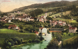 LICHTEINSTEIG, ST. GALLEN, ARCHITECTURE, BRIDGE, SWITZERLAND, POSTCARD - Lichtensteig