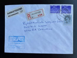 NETHERLANDS 1992 REGISTERED LETTER HELLENDOORN TO VEENDAM 02-07-1992 NEDERLAND AANGETEKEND - Cartas & Documentos