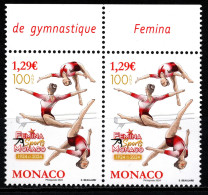 MONACO 2024 - PAIRE / CENTENAIRE DU FEMINA SPORTS DE MONACO - NEUF ** - Unused Stamps