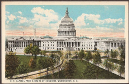 The U.S. Capitol From Library Of Congress - Washington - Washington DC