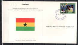 Ghana 1982 Football Soccer World Cup Commemorative FDC - 1982 – Espagne