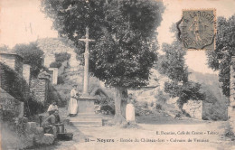 89 Noyers-sur-Serein Entrée Du Chateau Fort Et Calvaire De Venoise  (scanR/V)  N° 10 \MR8005 - Noyers Sur Serein