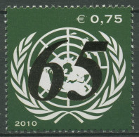 UNO Wien 2010 65 Jahre Vereinte Nationen UNO-Emblem 677 Postfrisch - Nuevos