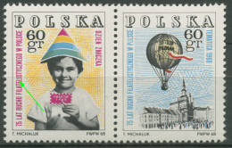 Polen 1968 Philatelistenbewegung 1852/53 ZD Plattenfehler Postfrisch - Neufs