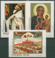 Polen 1982 Schwarze Madonna Paulinerkloster Gemälde 2818/20 Gestempelt - Oblitérés
